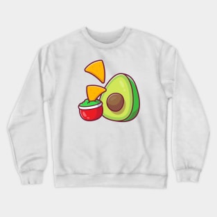 Nachos With Avocado Sauce Crewneck Sweatshirt